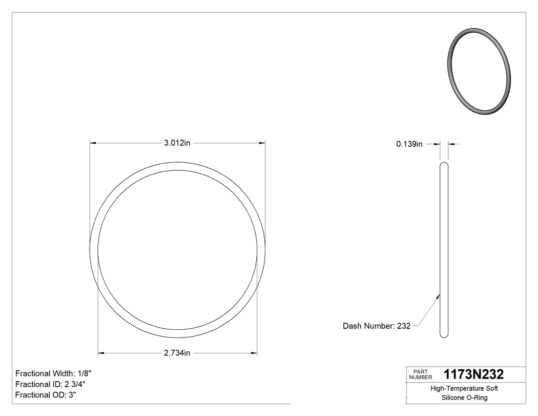 Technical drawing - 1173N232